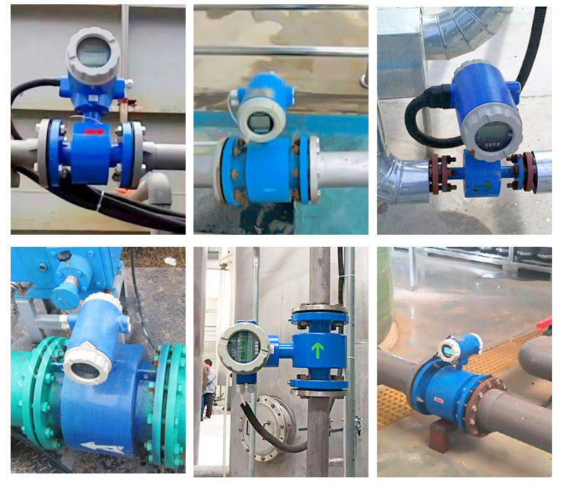 電池供電型電磁流量計現(xiàn)場安裝使用圖